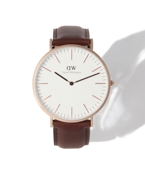 bpr BEAMS（ビーピーアール ビームス ）の「DANIEL WELLINGTON / Classic ヨーク/ローズ 40mm（アナログ腕時計・メンズ・ダークブラウン/ブラウン/ブラック/ブラウン系その他/ブラック系その他・ﾌﾘ-）」の7枚目の写真