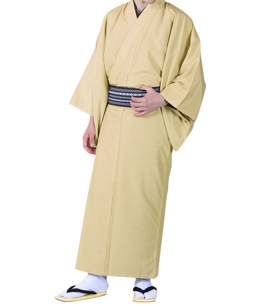 KYOETSU（キョウエツ）の「洗えるメンズ単衣着物（着物・メンズ・ブラック/ネイビー/ブラウン/グレー/レッド/イエロー/ブルー/ライトオリーブ/チャコールグレー・LL/3L/S/M/L）」の20枚目の写真