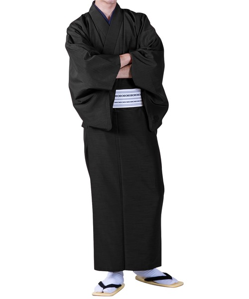 KYOETSU（キョウエツ）の「洗えるメンズ単衣着物（着物・メンズ・ブラック/ネイビー/ブラウン/グレー/レッド/イエロー/ブルー/ライトオリーブ/チャコールグレー・LL/3L/S/M/L）」の10枚目の写真