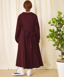 w closet | BACKプリーツワンピース(ワンピース)