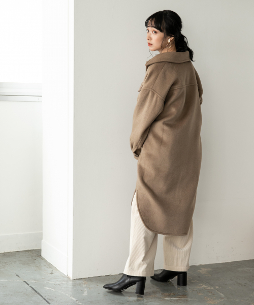 LOWRYS FARM（ローリーズファーム）の「メリノロングＣＰＯ　847132（その他アウター・レディース・ベージュ/カーキ/チェック・FREE）」の15枚目の写真