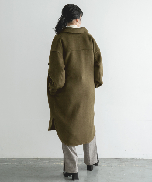 LOWRYS FARM（ローリーズファーム）の「メリノロングＣＰＯ　847132（その他アウター・レディース・ベージュ/カーキ/チェック・FREE）」の13枚目の写真