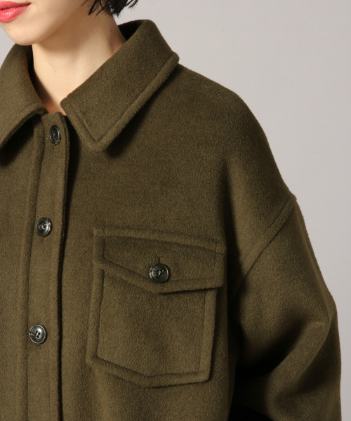 LOWRYS FARM（ローリーズファーム）の「メリノロングＣＰＯ　847132（その他アウター・レディース・ベージュ/カーキ/チェック・FREE）」の5枚目の写真