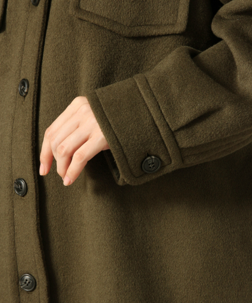 LOWRYS FARM（ローリーズファーム）の「メリノロングＣＰＯ　847132（その他アウター・レディース・ベージュ/カーキ/チェック・FREE）」の16枚目の写真