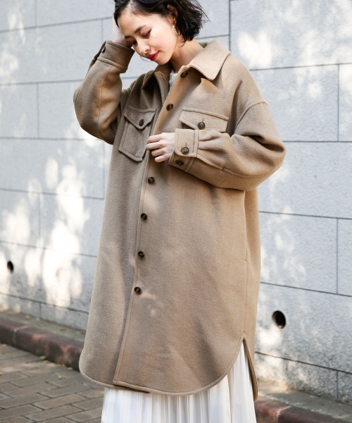 LOWRYS FARM（ローリーズファーム）の「メリノロングＣＰＯ　847132（その他アウター・レディース・ベージュ/カーキ/チェック・FREE）」の19枚目の写真