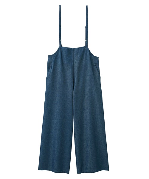 GeeRA（ジーラ）の「サロペットワイドパンツ（サロペット/オーバーオール・レディース・ベージュ/ブラック/チェック/ブラウン/ブルー系その他/チャコール/カーキ/アイボリー・MEDIUM/LARGE/X-LARGE/XX-LARGE/SMALL）」の19枚目の写真