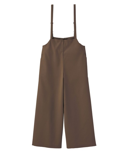 GeeRA（ジーラ）の「サロペットワイドパンツ（サロペット/オーバーオール・レディース・ベージュ/ブラック/チェック/ブラウン/ブルー系その他/チャコール/カーキ/アイボリー・MEDIUM/LARGE/X-LARGE/XX-LARGE/SMALL）」の18枚目の写真