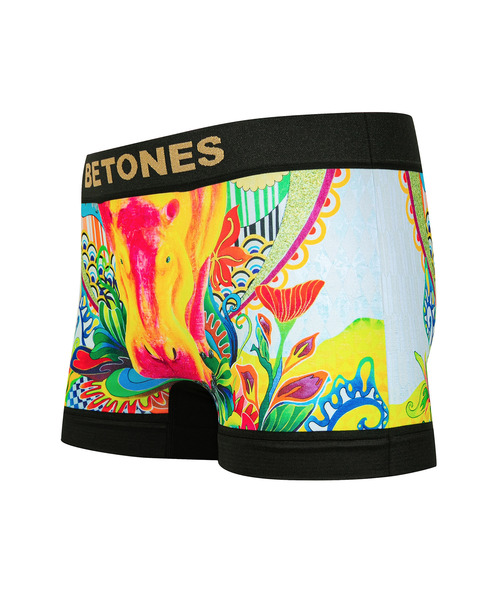 BETONES（ビトーンズ）の「【BETONES/ビトーンズ】「BETONES×Fujiyoshi Brother’s」アンダーウェア MFU004（ボクサーパンツ・メンズ・パープル/レッド/イエロー・FREE）」の2枚目の写真