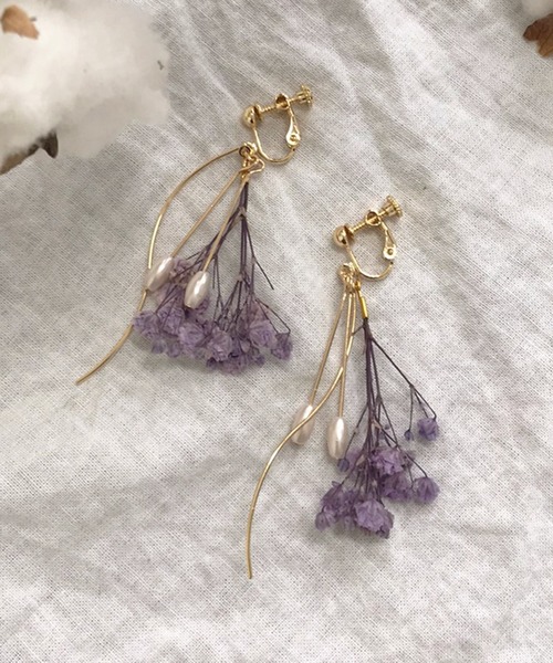 apres jour(アプレジュール)の「【apres jour×ARIAZ】フラワーブーケイヤリング(イヤリング・レディース・パープル/イエロー/アイボリー/ライトピンク・FREE)」の12枚目の写真