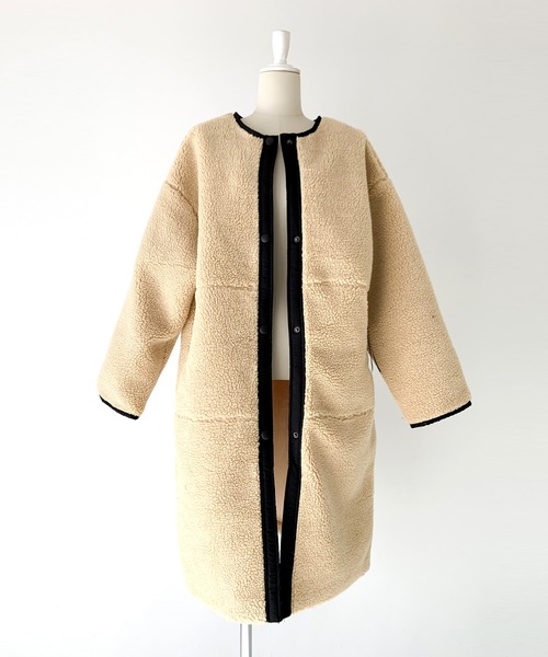 Narcissus（ナルシス）の「【cheap!!by vaNite】ボアパイピングコート 