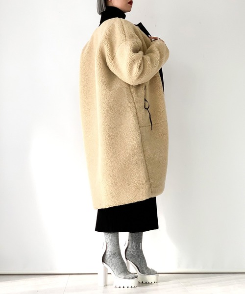 Narcissus（ナルシス）の「【cheap!!by vaNite】ボアパイピングコート 