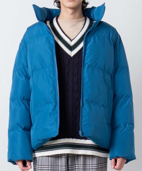 WEGO（ウィゴー）の「WEGO/カラーパフィブルゾン（ダウンジャケット/コート・メンズ・オレンジ/ホワイト/ブラック/ベージュ/レッド/ターコイズブルー/パープル・MEDIUM/LARGE）」の20枚目の写真