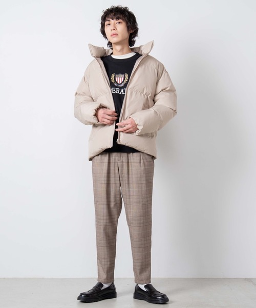 WEGO（ウィゴー）の「WEGO/カラーパフィブルゾン（ダウンジャケット/コート・メンズ・オレンジ/ホワイト/ブラック/ベージュ/レッド/ターコイズブルー/パープル・MEDIUM/LARGE）」の18枚目の写真