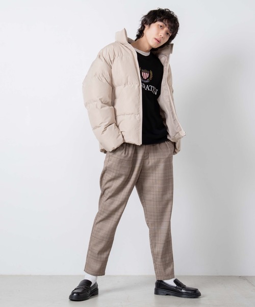 WEGO（ウィゴー）の「WEGO/カラーパフィブルゾン（ダウンジャケット/コート・メンズ・オレンジ/ホワイト/ブラック/ベージュ/レッド/ターコイズブルー/パープル・MEDIUM/LARGE）」の12枚目の写真