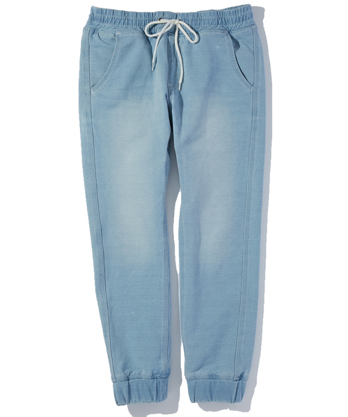 And A（アンドエー）の「LEE EASY PANTS（デニムパンツ・レディース・インディゴブルー/サックスブルー・SMALL/MEDIUM/LARGE）」の2枚目の写真