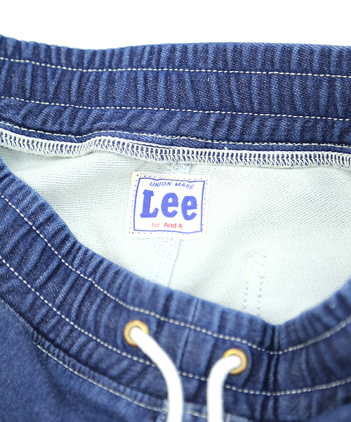 And A（アンドエー）の「LEE EASY PANTS（デニムパンツ・レディース・インディゴブルー/サックスブルー・SMALL/MEDIUM/LARGE）」の8枚目の写真