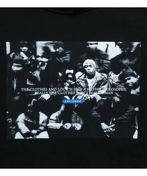 APPLEBUM(アップルバム)の「”Philosophy(Harlem)” Sweat Parka(パーカー・メンズ・ブラック・MEDIUM/LARGE/X-LARGE)」の4枚目の写真