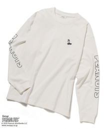 JUNRED | PEANUTSアームプリント別注ロンT(Tシャツ/カットソー)