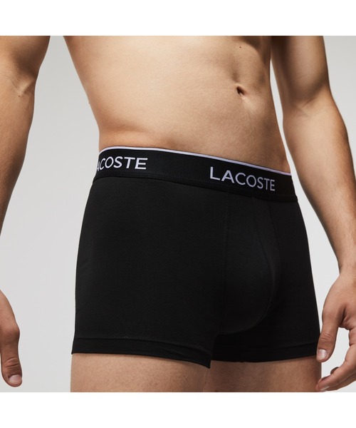 LACOSTE（ラコステ）の「ブランドネームデザイン3パックボクサーパンツ（ボクサーパンツ・メンズ・ブラック/ホワイト×ブラック/ブルー系その他/ブルー/グレー/パープル/ライトブルー/グリーン/スカイブルー/カーキ・S/M/L/XS/XL）」の12枚目の写真