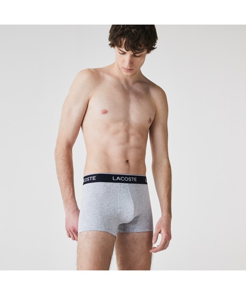 LACOSTE（ラコステ）の「ブランドネームデザイン3パックボクサーパンツ（ボクサーパンツ・メンズ・ブラック/ホワイト×ブラック/ブルー系その他/ブルー/グレー/パープル/ライトブルー/グリーン/スカイブルー/カーキ・S/M/L/XS/XL）」の15枚目の写真