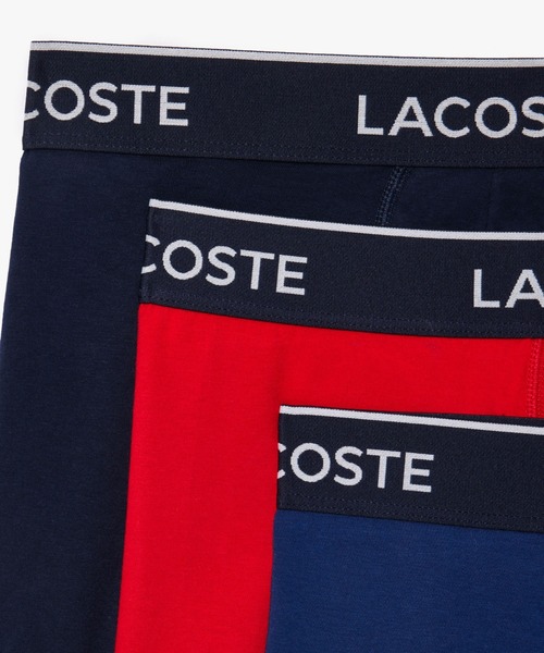 LACOSTE（ラコステ）の「ブランドネームデザイン3パックボクサーパンツ（ボクサーパンツ・メンズ・ブラック/ホワイト×ブラック/ブルー系その他/ブルー/グレー/パープル/ライトブルー/グリーン/スカイブルー/カーキ・S/M/L/XS/XL）」の18枚目の写真