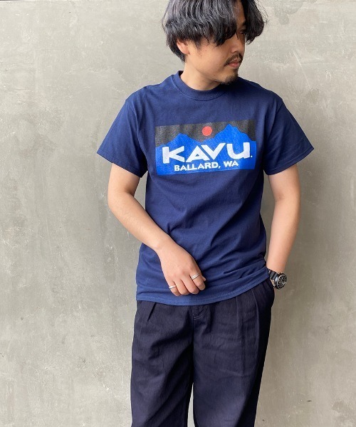 KAVU（カブー）の「[KAVU/カブー] BALLARD LOGO Tシャツ（Tシャツ/カットソー・レディース・ホワイト/ブラック/ネイビー・M/L/XL）」の10枚目の写真