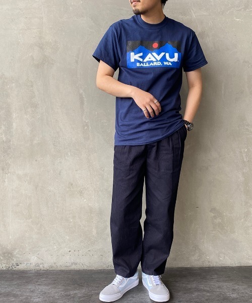 KAVU（カブー）の「[KAVU/カブー] BALLARD LOGO Tシャツ（Tシャツ/カットソー・レディース・ホワイト/ブラック/ネイビー・M/L/XL）」の4枚目の写真