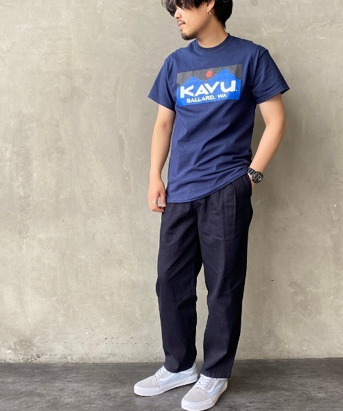KAVU（カブー）の「[KAVU/カブー] BALLARD LOGO Tシャツ（Tシャツ/カットソー・レディース・ホワイト/ブラック/ネイビー・M/L/XL）」の9枚目の写真