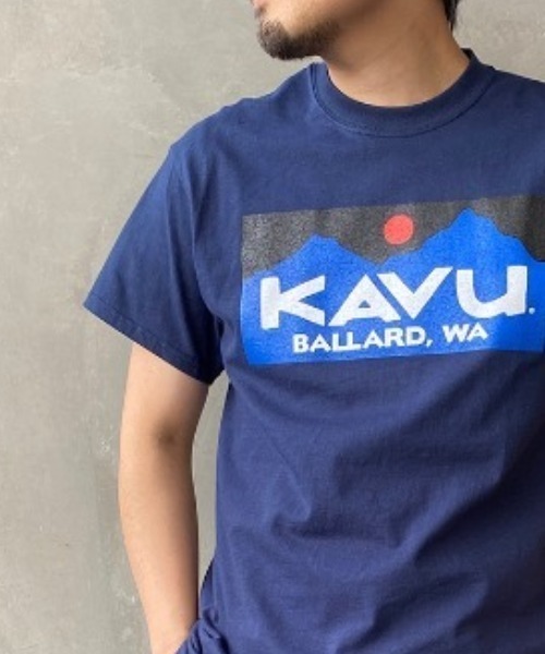KAVU（カブー）の「[KAVU/カブー] BALLARD LOGO Tシャツ（Tシャツ/カットソー・レディース・ホワイト/ブラック/ネイビー・M/L/XL）」の8枚目の写真