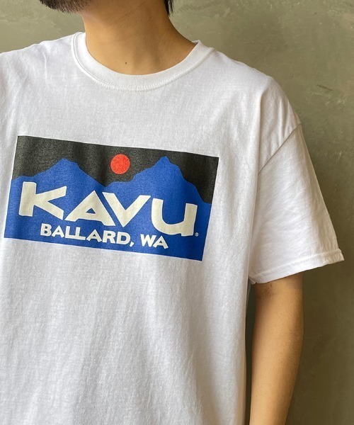 KAVU（カブー）の「[KAVU/カブー] BALLARD LOGO Tシャツ（Tシャツ/カットソー・レディース・ホワイト/ブラック/ネイビー・M/L/XL）」の20枚目の写真