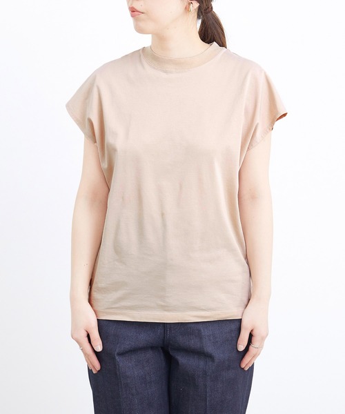 ADAM ET ROPE'（アダムエロペ）の「コットンクルーネックフレンチTee（Tシャツ/カットソー・レディース・ホワイト/チャコールグレー/ベージュ系その他・FREE）」の15枚目の写真