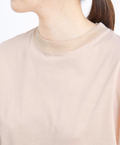 ADAM ET ROPE'（アダムエロペ）の「コットンクルーネックフレンチTee（Tシャツ/カットソー・レディース・ホワイト/チャコールグレー/ベージュ系その他・FREE）」の18枚目の写真