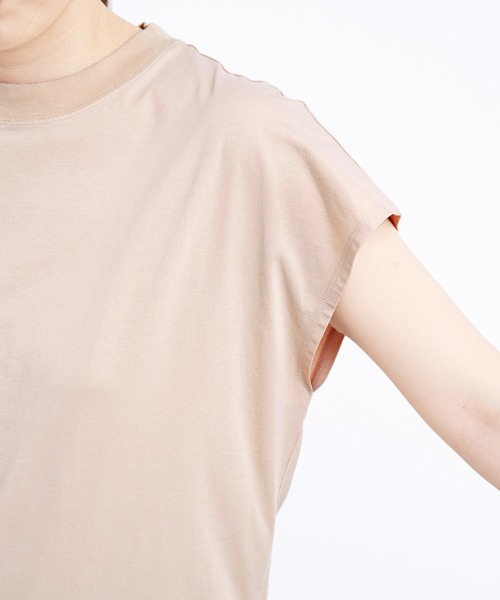 ADAM ET ROPE'（アダムエロペ）の「コットンクルーネックフレンチTee（Tシャツ/カットソー・レディース・ホワイト/チャコールグレー/ベージュ系その他・FREE）」の19枚目の写真