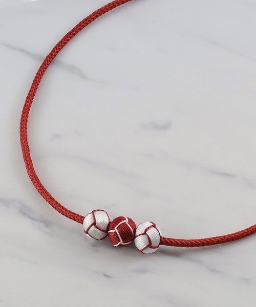 ゆかた館グレース(ユカタカングレース)の「帯飾り 三ツ玉(和装小物・レディース・ブラック/パープル/ブラウン/レッド/イエロー/ブルー/グリーン/マスタード/ブラック系・FREE)」の11枚目の写真