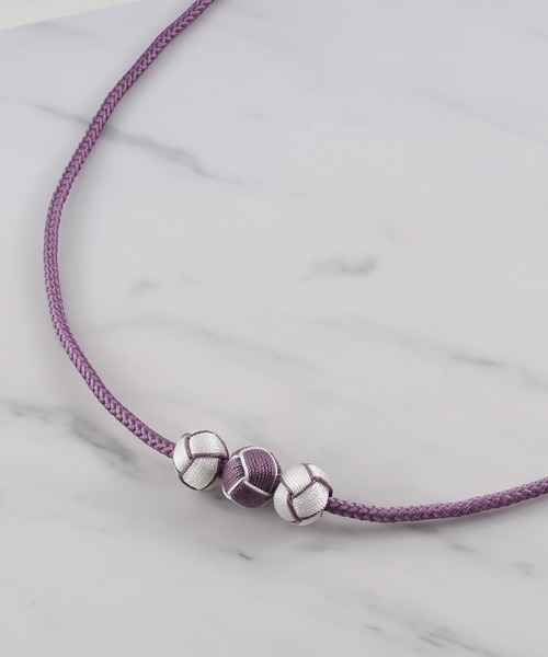 ゆかた館グレース(ユカタカングレース)の「帯飾り 三ツ玉(和装小物・レディース・ブラック/パープル/ブラウン/レッド/イエロー/ブルー/グリーン/マスタード/ブラック系・FREE)」の14枚目の写真