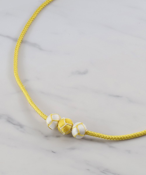 ゆかた館グレース(ユカタカングレース)の「帯飾り 三ツ玉(和装小物・レディース・ブラック/パープル/ブラウン/レッド/イエロー/ブルー/グリーン/マスタード/ブラック系・FREE)」の15枚目の写真