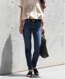 【SOMETHING】スタンダードスキニーデニムパンツ