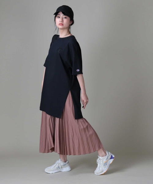 Champion（チャンピオン）の「【Champion】ビッグCチュニック（チュニック・レディース・ホワイト/ブラック/サックスブルー・M/L）」の13枚目の写真