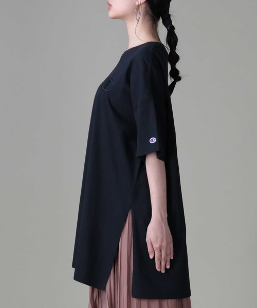 Champion（チャンピオン）の「【Champion】ビッグCチュニック（チュニック・レディース・ホワイト/ブラック/サックスブルー・M/L）」の11枚目の写真