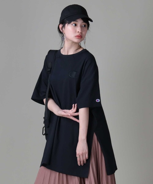 Champion（チャンピオン）の「【Champion】ビッグCチュニック（チュニック・レディース・ホワイト/ブラック/サックスブルー・M/L）」の12枚目の写真