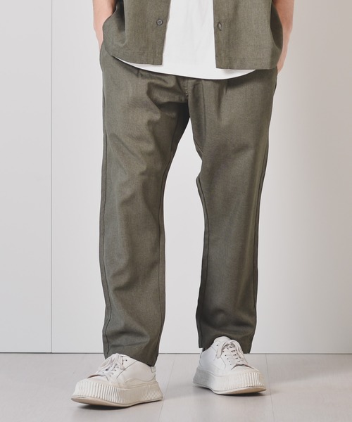 Starting Over（スターティングオーバー）の「ポリトロワイドタックパンツ セットアップ対応（その他パンツ・メンズ・ブラック/ベージュ/グレー/カーキ/ブルー/モカ/ブルー系1/ダークブルー/ホワイト/ブラウン・XL/L/M）」の7枚目の写真