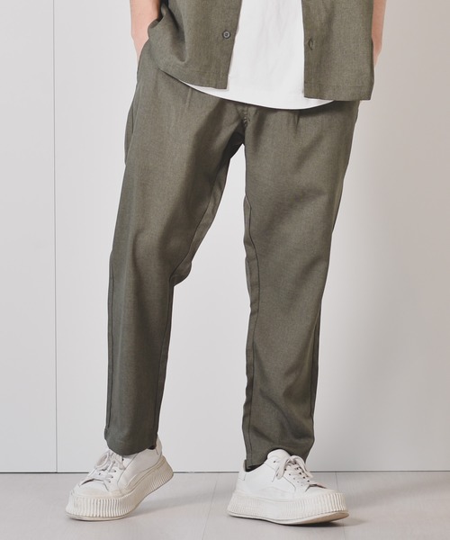 Starting Over（スターティングオーバー）の「ポリトロワイドタックパンツ セットアップ対応（その他パンツ・メンズ・ブラック/ベージュ/グレー/カーキ/ブルー/モカ/ブルー系1/ダークブルー/ホワイト/ブラウン・XL/L/M）」の16枚目の写真