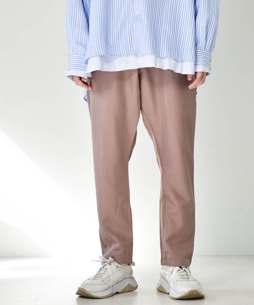 Starting Over（スターティングオーバー）の「ポリトロワイドタックパンツ セットアップ対応（その他パンツ・メンズ・ブラック/ベージュ/グレー/カーキ/ブルー/モカ/ブルー系1/ダークブルー/ホワイト/ブラウン・XL/L/M）」の19枚目の写真