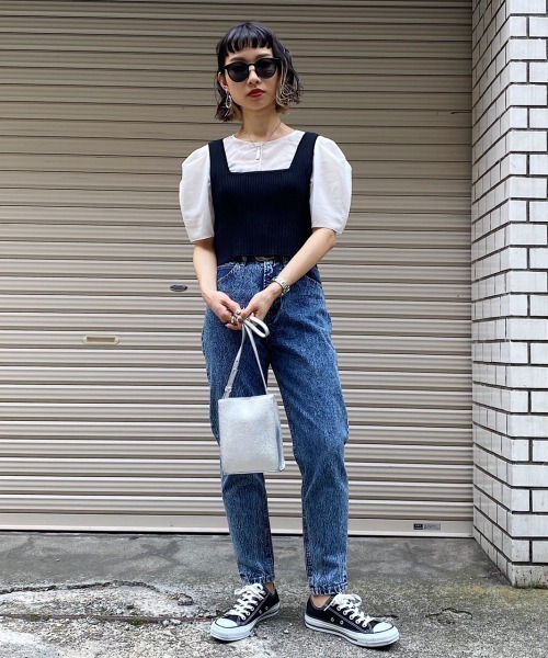 PAGEBOY（ページボーイ）の「シアーボリュームスリーブブラウス（シャツ/ブラウス・レディース・オフホワイト/ブラック・FREE）」の4枚目の写真