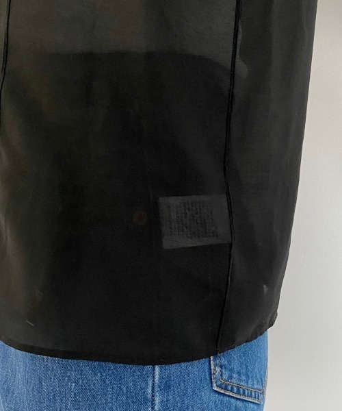 PAGEBOY（ページボーイ）の「シアーボリュームスリーブブラウス（シャツ/ブラウス・レディース・オフホワイト/ブラック・FREE）」の13枚目の写真