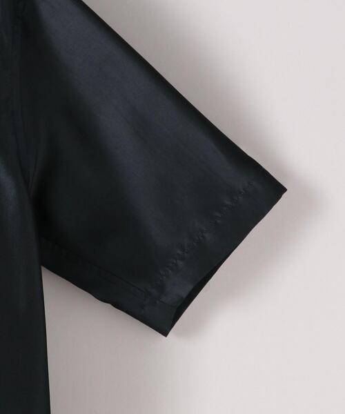 Steven Alan（スティーブンアラン）の「＜Steven Alan＞SHINY OPEN COLLAR SHIRT/シャツ（シャツ/ブラウス・レディース・ブラウン/ダークグリーン・MEDIUM/SMALL）」の11枚目の写真