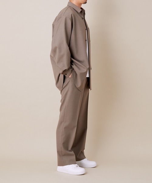 ADAM ET ROPE'（アダムエロペ）の「【NIKKE】CELL SERGE スラックス（スラックス・メンズ・ブラック/グレー・L/M）」の16枚目の写真