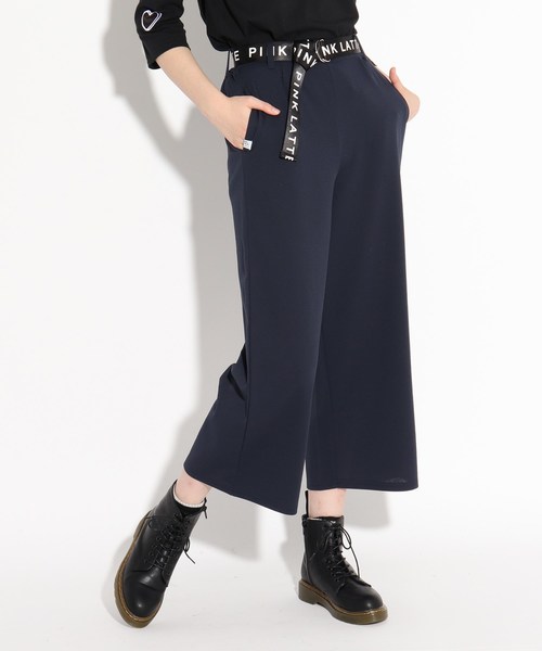 セール ベルト付カットワイドパンツ その他パンツ Pink Latte ピンクラテ のファッション通販 Zozotown