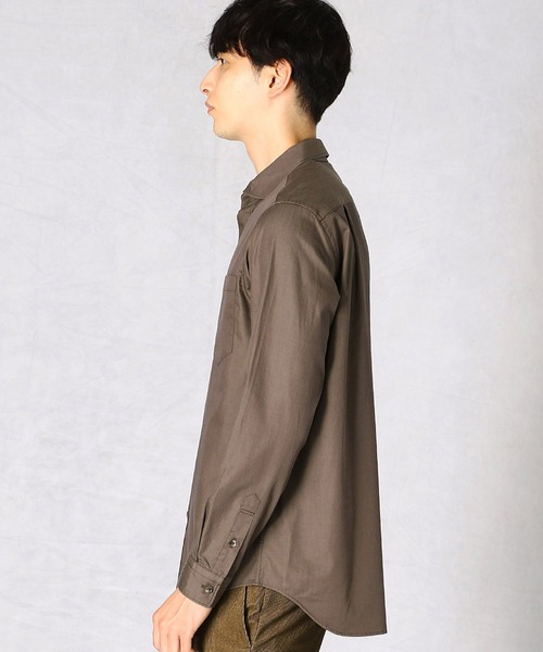 COMME CA MEN（コムサメン）の「シャイニーダンガリーシャツ（シャツ/ブラウス・メンズ・ブラウン/ブラック・SMALL/MEDIUM/LARGE）」の4枚目の写真