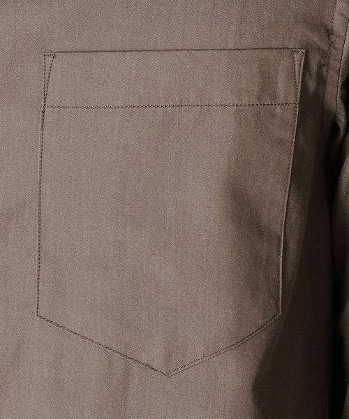 COMME CA MEN（コムサメン）の「シャイニーダンガリーシャツ（シャツ/ブラウス・メンズ・ブラウン/ブラック・SMALL/MEDIUM/LARGE）」の7枚目の写真